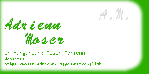 adrienn moser business card